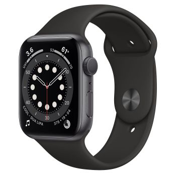 Apple Watch Series 6 GPS, 44mm Aluminium Case with Sport Band