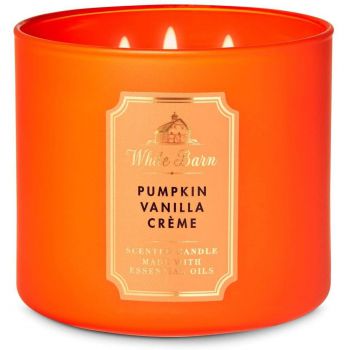 Nến thơm White Barn Pumpkin Vanilla Creme, 411g, 3 bấc
