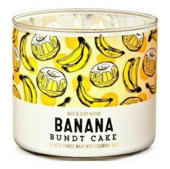 Nến thơm Bath & Body Works Banana Bundt Cake, 411g, 3 bấc