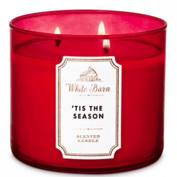 Nến thơm White Barn Tis The Season, 411g, 3 bấc