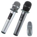 Micro karaoke không dây Excelvan K18U, 2 mic