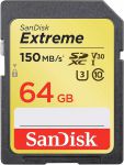 Thẻ nhớ Sandisk Extreme SDHC UHS-I Card 64GB speed up to 150 MB/s