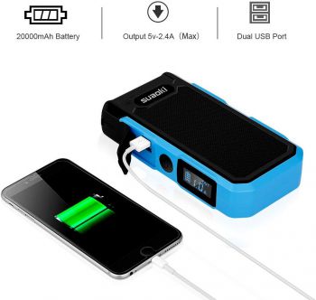 Sạc dự phòng kiêm kích nổ ô tô SUAOKI U10, 20.000mAh 800A
