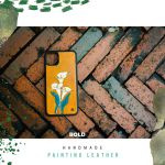 Bold handmade paiting leather case - Lyly