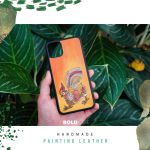 Bold handmade painting leather case - Thần Kê