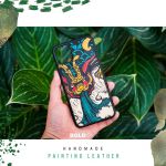 Bold Handmade Painting Leather Case - Công phúc