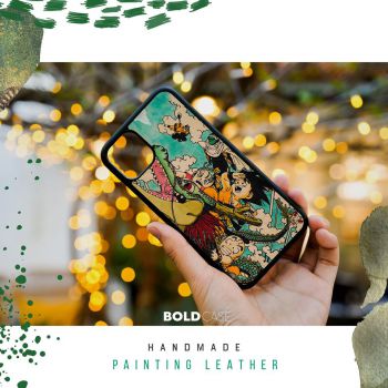 Bold Handmade Painting Leather Case - Dragon Ball