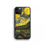 Bold Handmade Painting Leather Case - Starry Night