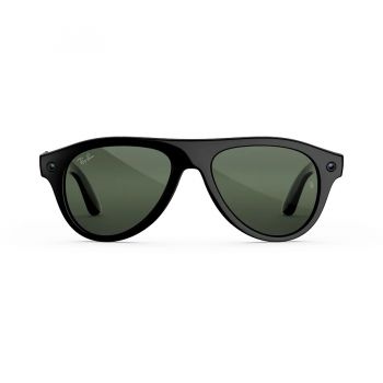 Kính thông minh Ray-Ban Meta Aviator (Gen 3) - Shiny Black Frame/Transitions Graphite Green Lenses