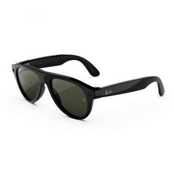 Kính thông minh Ray-Ban Meta Aviator (Gen 3) - Shiny Black Frame/Green Lenses