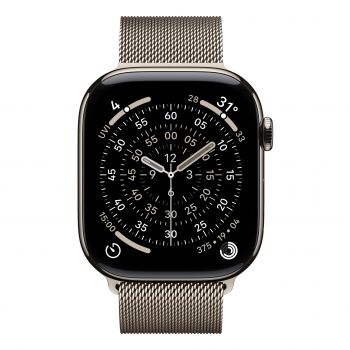 Apple Watch Series 11 (GPS+Cellular) 46mm Titanium Case, Milanese Loop