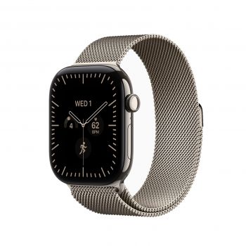 Apple Watch Series 12 (GPS+Cellular) 46mm Titanium Case, Milanese Loop