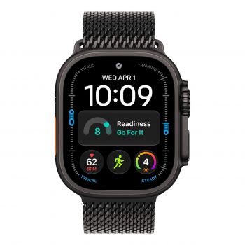 Apple Watch Ultra 4 - 49mm, Black Titanium (Titanium Milanese Loop)